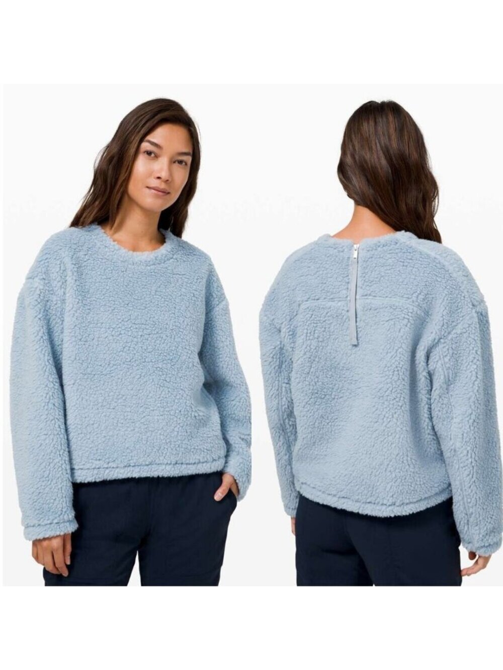 LULULEMON Wool Whenever Crew Size 4 Chambray